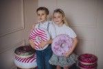 Poduszka dekoracyjna Pączek Donut Malinowa Chmurka 