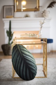 Poduszka dekoracyjna Liść Calathea  Orbifolia